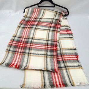Lightweight Plaid Scarf/Shawl/Wrap